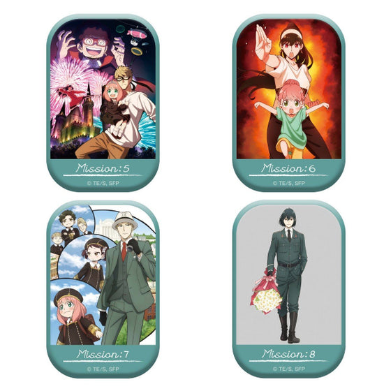 SPY x FAMILY Square Can Badge MISSION 間諜家家酒 (4 variants)