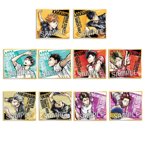 Haikyu!! Fierce Fight!! Trading Holo Colored Paper (Set of 10) 排球少年 色紙