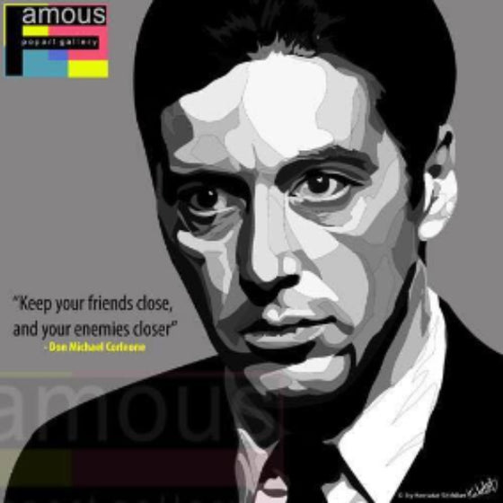 Pop Art Wall Decoration Drawing (Don Michael Corleone) Godfather 掛畫