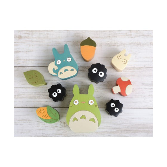 Ghibli - My Neighbor Totoro Shape Wooden Building blocks (2021 APR Resale Ver.)