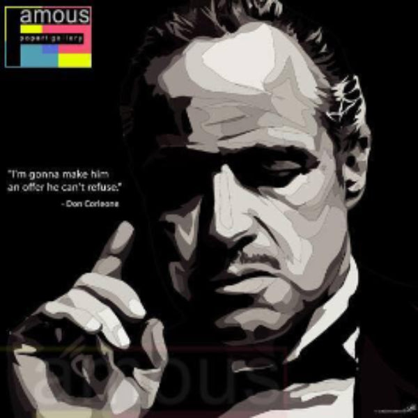 Pop Art Wall Decoration Drawing (Don Corleone) Godfather 掛畫