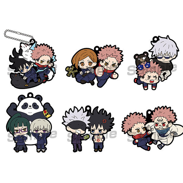 Rubber Mascot Keychain Buddy-Colle Jujutsu Kaisen (Set of 6)