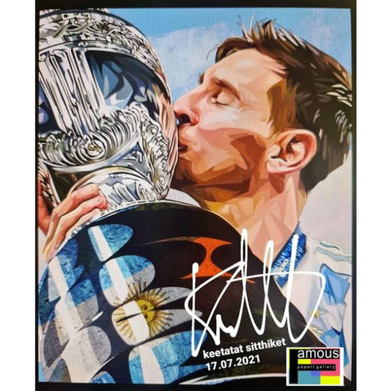 Pop Art Wall Decoration Drawing (Lionel Messi - The Cup) 美斯 掛畫