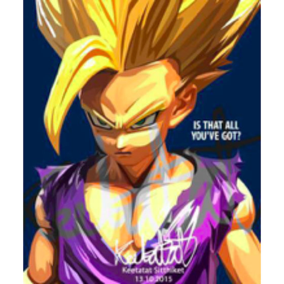 Pop Art Wall Decoration Drawing (Gohan) 龍珠 孫悟飯 掛畫
