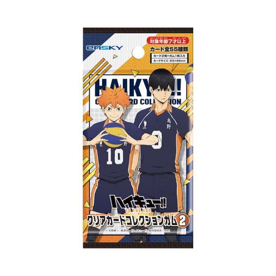 Haikyu !! TO THE TOP Clear Card Collection With Gum 2 - First production limited BOX purchase privilege included