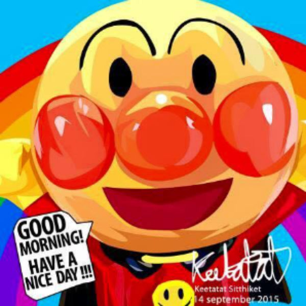 Pop Art Wall Decoration Drawing (Anpanman) 麵包超人 掛畫