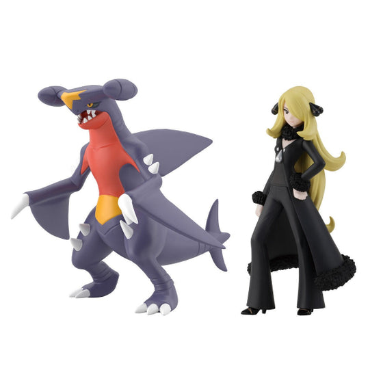 POKEMON SCALE WORLD SINNOH REGION CYNTHIA & GARCHOMP W/O GUM (2025 NOV ver.)