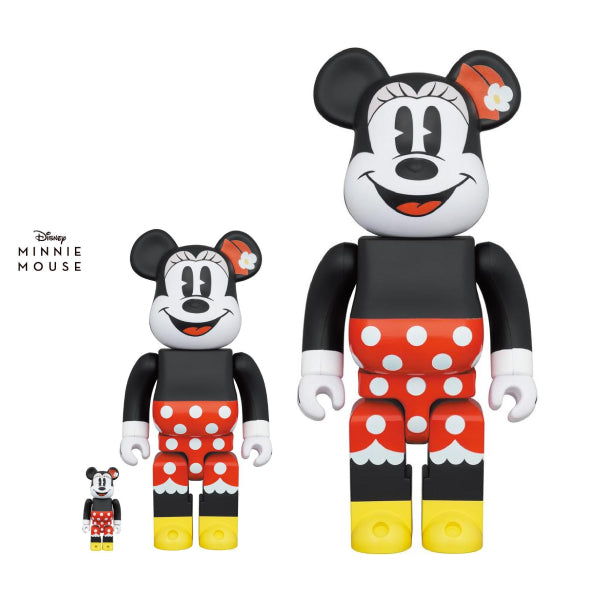 BE@RBRICK MINNIE MOUSE 100％ & 400％ , 1000%