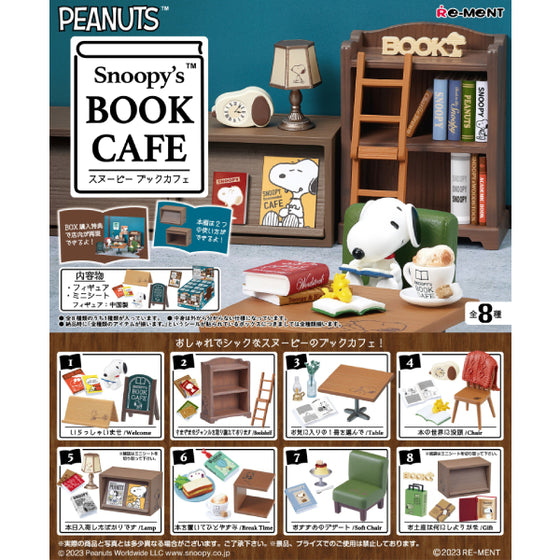 REMENT - Snoopy's BOOK CAFE (set of 8) 史諾比 史路比 史努比