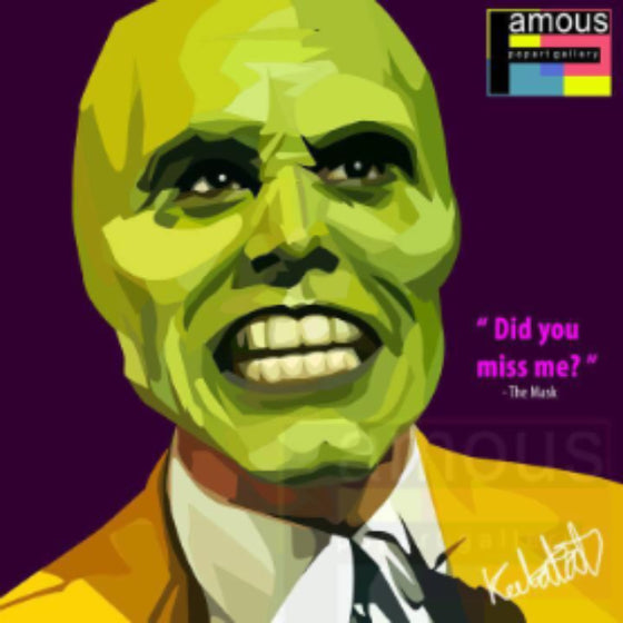 Pop Art Wall Decoration Drawing (The Mask) 變相怪傑 掛畫