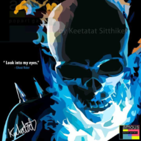 Pop Art Wall Decoration Drawing (Ghost Rider) 幽靈車神 掛畫