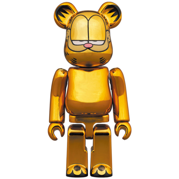BE@RBRICK GARFIELD GOLD CHROME Ver. 100％ & 400%