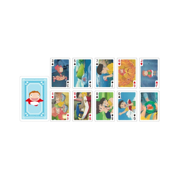Ghibli - Playing cards full of scenes Ponyo On The Cliff