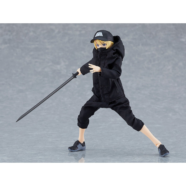 Figma 524 Yuki with Techwear Outfit