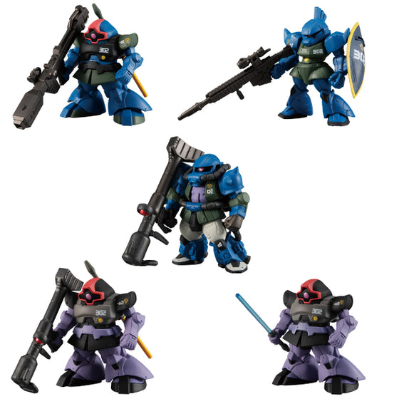 FW GUNDAM CONVERGE:CORE NIGHTMARE OF SOLOMON 302ND PATROL SQUAD SET W/O GUM (Set of 5)