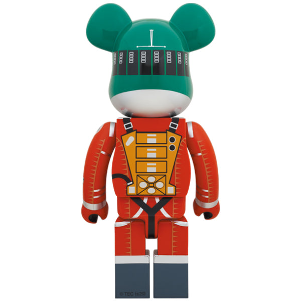 BE@RBRICK "2001: A Space Odyssey" SPACE SUIT GREEN HELMET & ORANGE SUIT Ver. 1000％