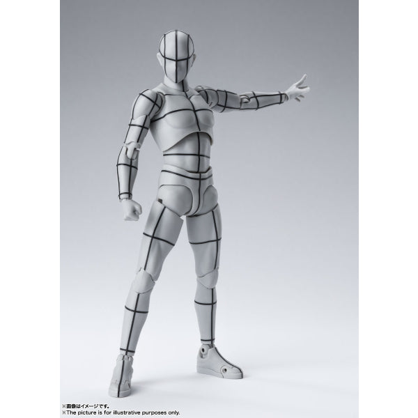 S.H.Figuarts Body-kun & Body-chan -Wire Frame- (Gray Color Ver.)