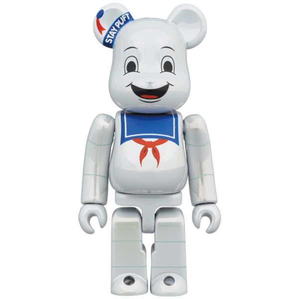 BE@RBRICK STAY PUFT MARSHMALLOW MAN WHITE CHROME Ver. 100％ & 400％ SET