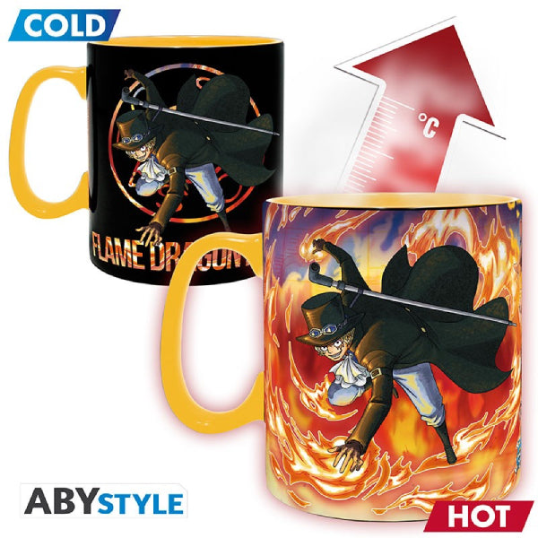ONE PIECE - Mug Heat Change - 460 ml - Luffy & Sabo