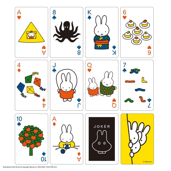 Miffy playing cards