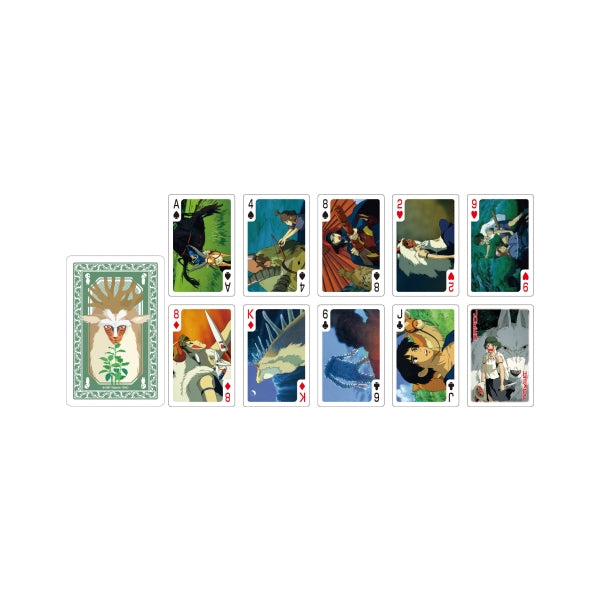 Ghibli - Playing cards full of scenes Princess Mononoke