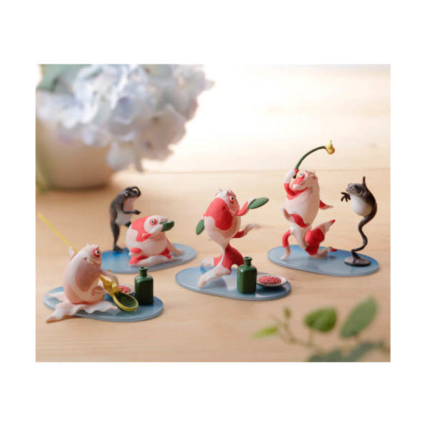 MiniQ Kuniyoshi Utagawa's Goldfish Sake no Zashiki (6 Pcs Box Set)