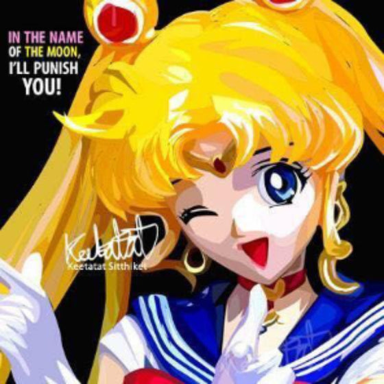 Pop Art Wall Decoration Drawing (Sailor Moon) 美少女戰士 月野兔 掛畫