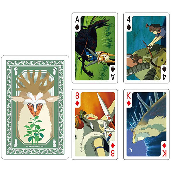 Ghibli - Playing cards full of scenes Princess Mononoke