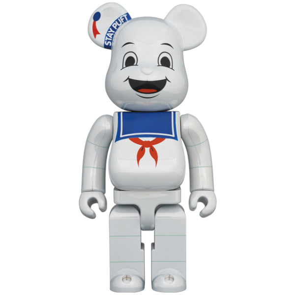 BE@RBRICK STAY PUFT MARSHMALLOW MAN WHITE CHROME Ver. 100％ & 400％ SET