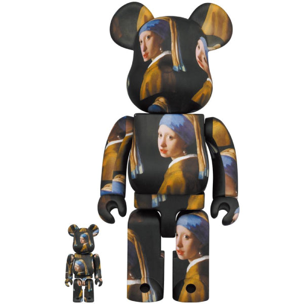 BE@RBRICK Johannes Vermeer "Girl with a Pearl Earring" 100% & 400%, 1000%