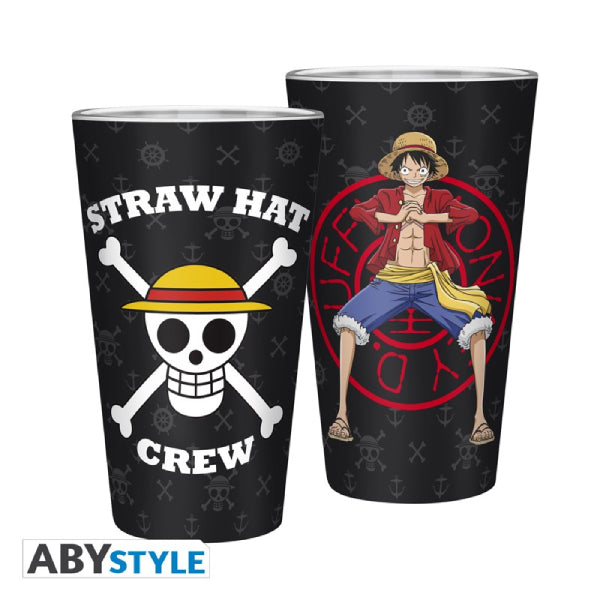 ONE PIECE - Gift Set - "Skull" - Large Glass (ABYVER167) + Pin (ABYPIN013) + A6 Pocket Notebook