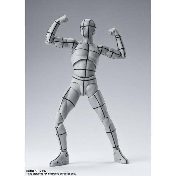 S.H.Figuarts Body-kun / Body-chan -Wire Frame- (Gray Color Ver.) (Apr 2022 resale ver.)