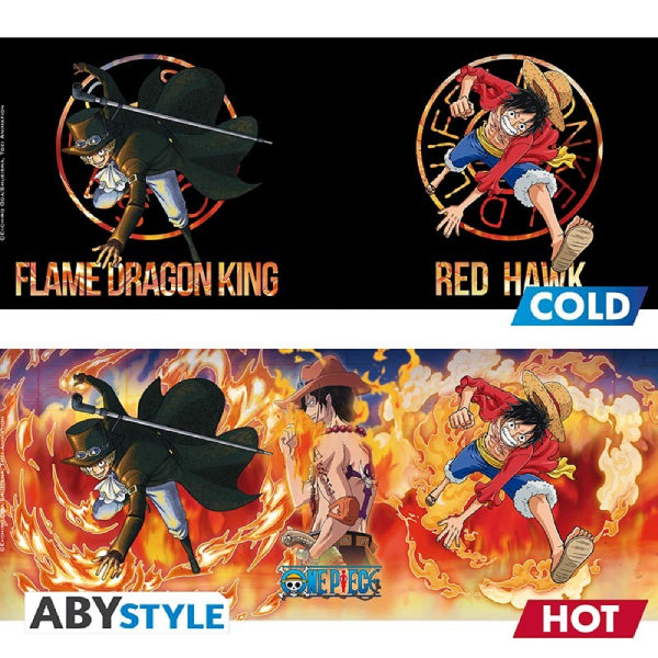 ONE PIECE - Mug Heat Change - 460 ml - Luffy & Sabo