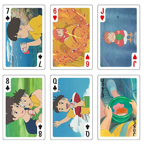 Ghibli - Playing cards full of scenes Ponyo On The Cliff