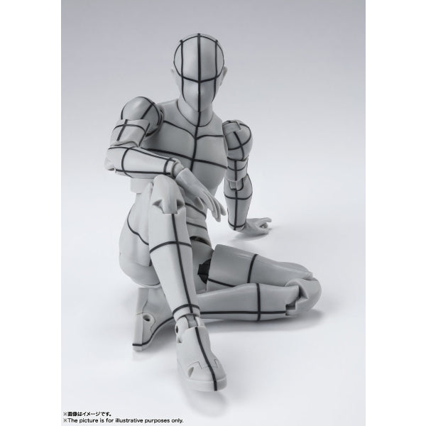 S.H.Figuarts Body-kun & Body-chan -Wire Frame- (Gray Color Ver.)