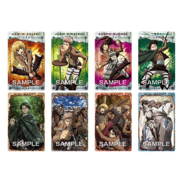 Attack on Titan Metallic Card Collection ◆ First production limited BOX purchase privilege included ◆ [1 BOX; PACK of 16]
