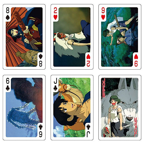 Ghibli - Playing cards full of scenes Princess Mononoke