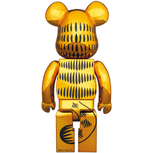 BE@RBRICK GARFIELD GOLD CHROME Ver. 100％ & 400%