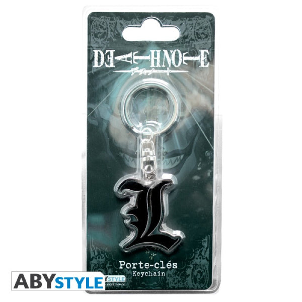 DEATH NOTE - Keychain  "L" Symbol