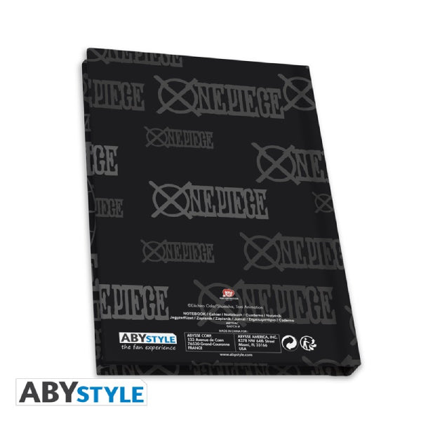 ONE PIECE - Gift Set - "Skull" - Large Glass (ABYVER167) + Pin (ABYPIN013) + A6 Pocket Notebook