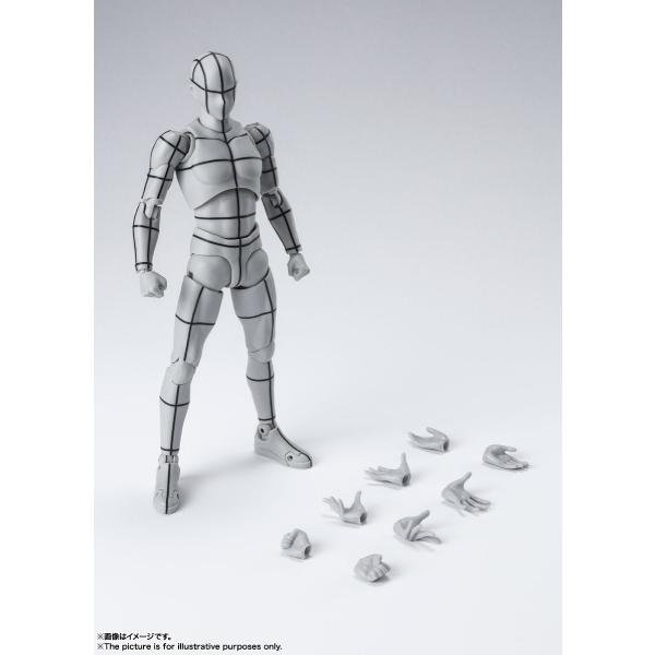 S.H.Figuarts Body-kun / Body-chan -Wire Frame- (Gray Color Ver.) (Apr 2022 resale ver.)