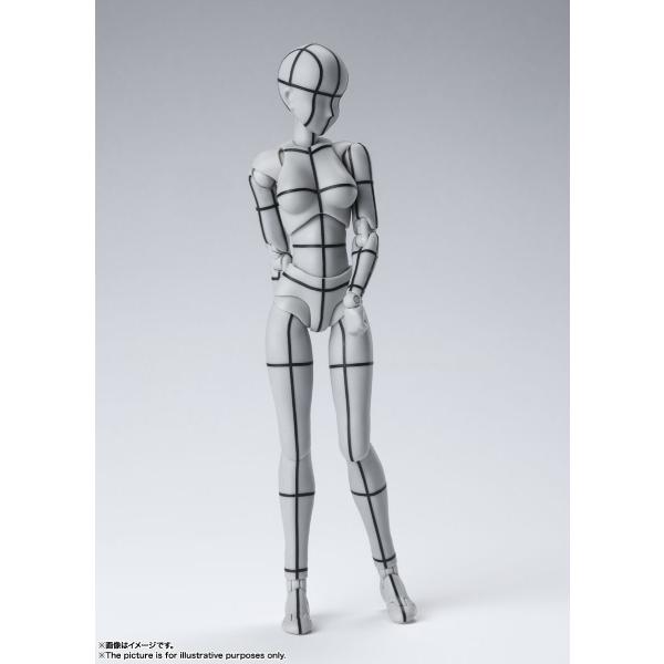 S.H.Figuarts Body-kun / Body-chan -Wire Frame- (Gray Color Ver.) (Apr 2022 resale ver.)