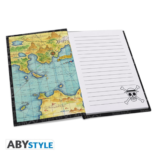 ONE PIECE - Gift Set - "Skull" - Large Glass (ABYVER167) + Pin (ABYPIN013) + A6 Pocket Notebook