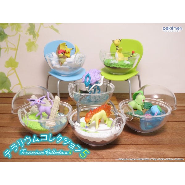 Pokemon Terrarium Collection 5 Pikachu Pidgeotto Suicune Espeon Ponyta Figures