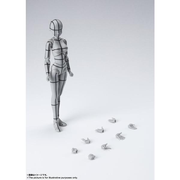 S.H.Figuarts Body-kun / Body-chan -Wire Frame- (Gray Color Ver.) (Apr 2022 resale ver.)