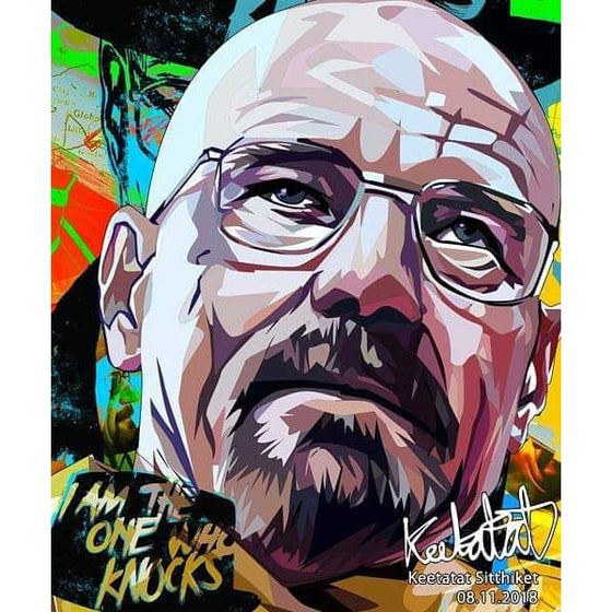 Pop Art Poster Wall Decoration Drawing Breaking Bad Walter White Drama Movie Collectibles