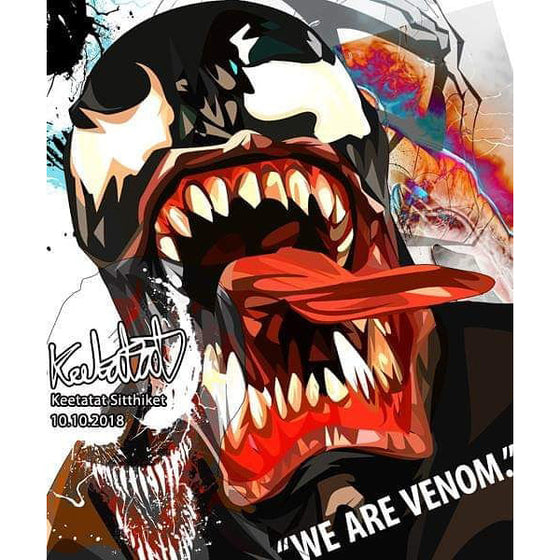 Venom Marvel Pop Art Poster Wall Decoration Drawing