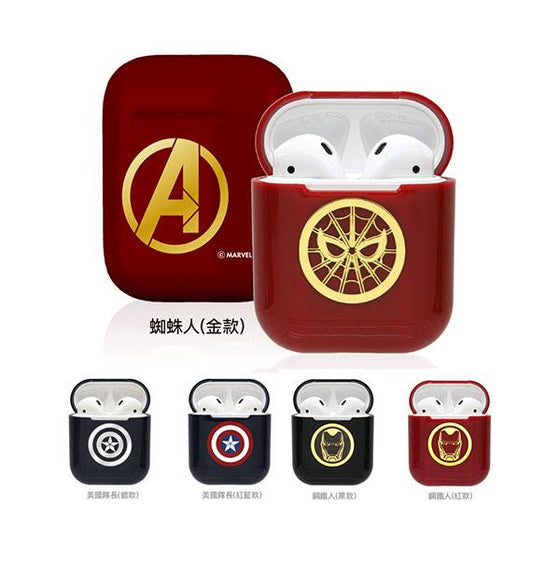 Superheros Avengers Marvel Airpods Protective Case Ironman Spiderman Captain America