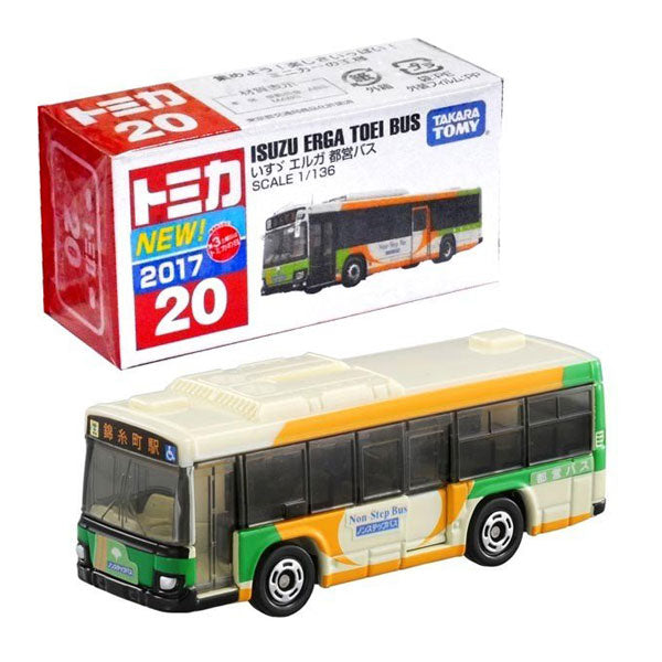 Tomica - No.20 Isuzu Elga Toei Bus UP-NEXT HK 日本模型車仔玩具巴士
