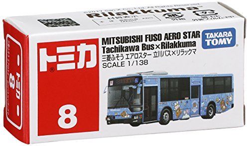 Tomica - No.8 Mitsubishi Fuso Aerostar Tachikawa bus x Rilakkuma 鬆弛熊
